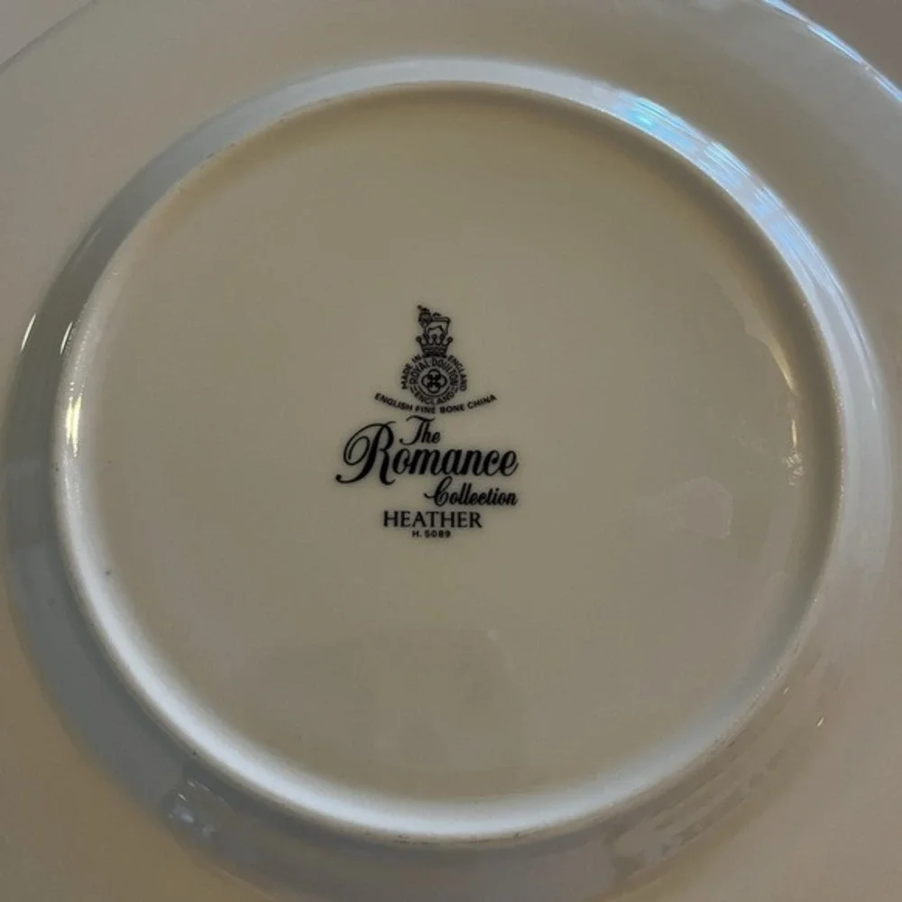 4 Royal Doulton Romance‎ Collection Heather 5089 Bread & Butter Plates